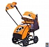 Санки-коляска Snow Galaxy City-1-1, дизайн - Панда на оранжевом, на больших надувных колёсах с сумкой и варежками  - миниатюра №3